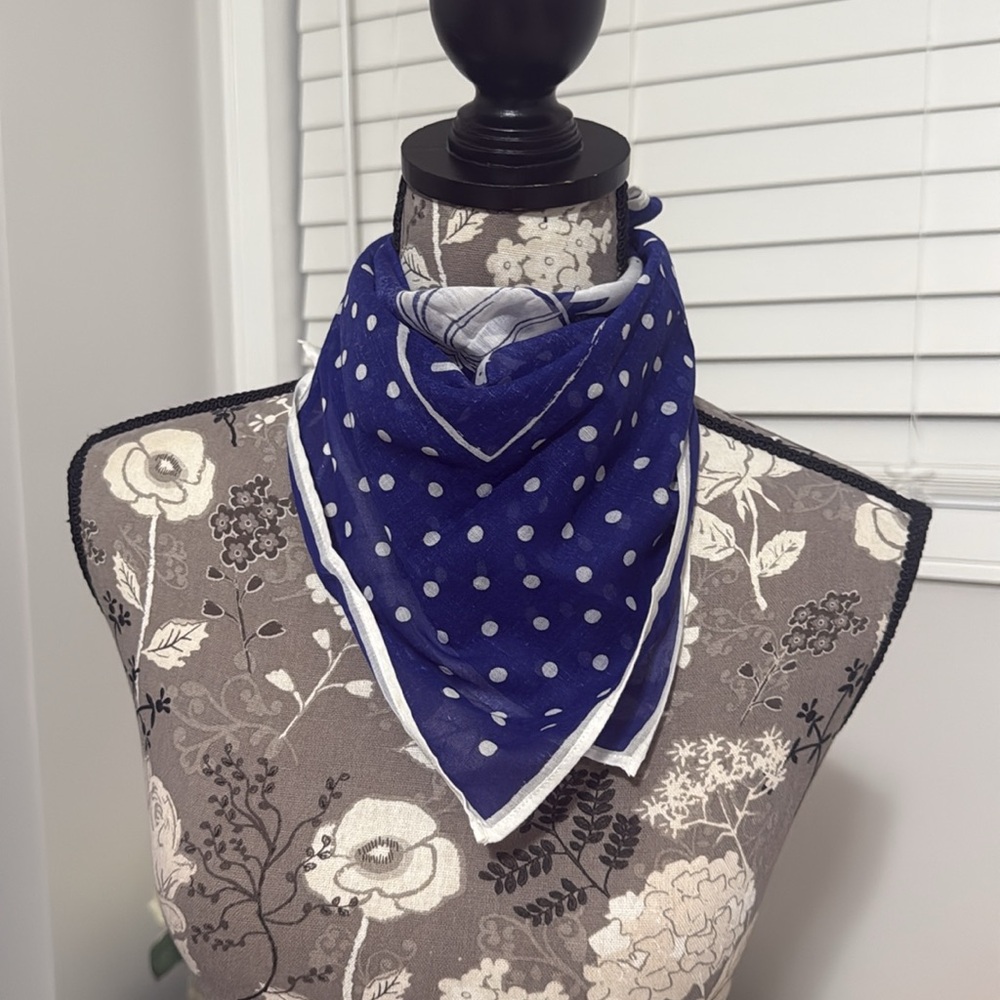 Isabel Marant Étoile Purple Polka Dot Scarf